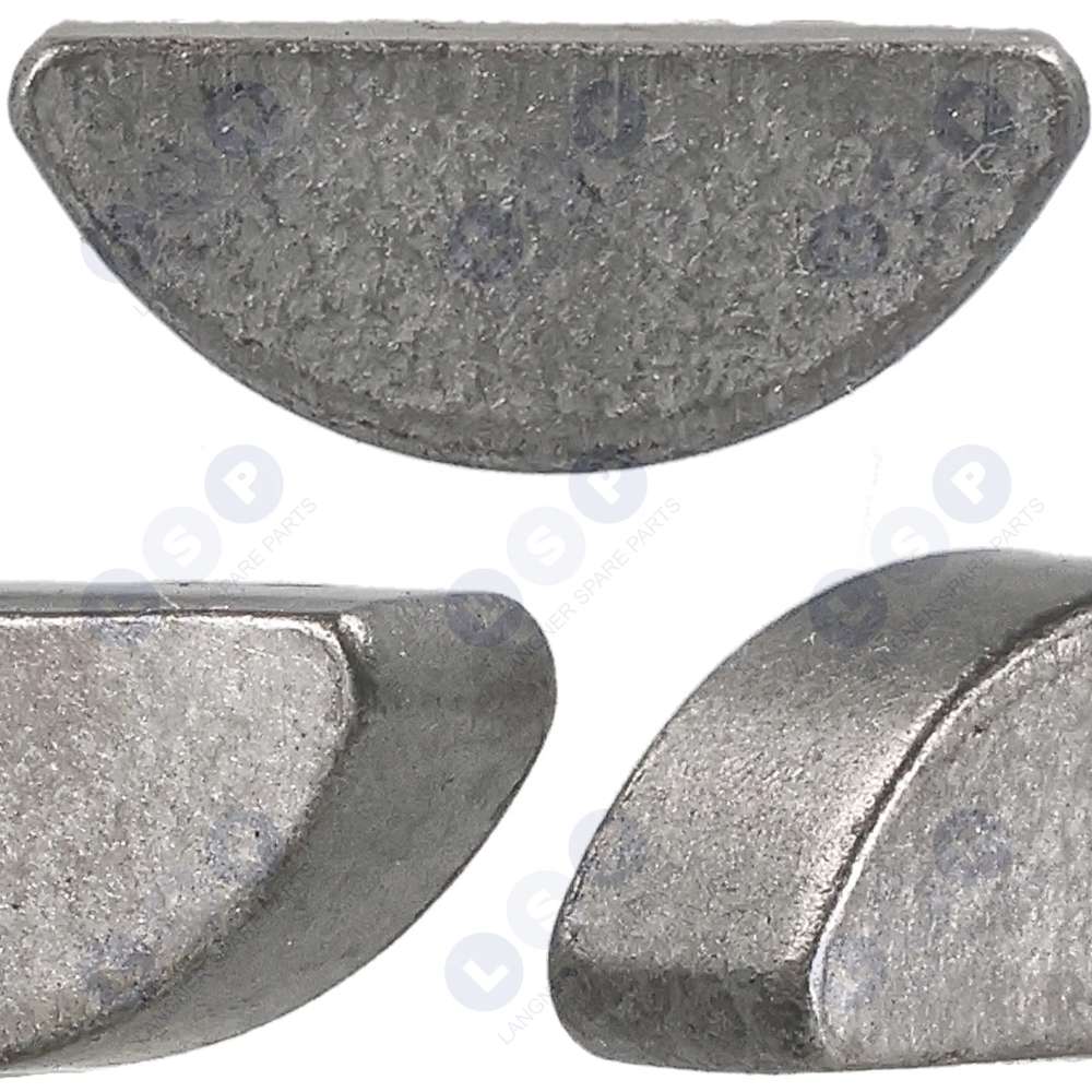 Klin pre krovinorezy Píly Brúsky Vŕtačky kosačky Magneto Kladka Woodruffovo pero 5x12x4 mm Woodruff DIN 6888